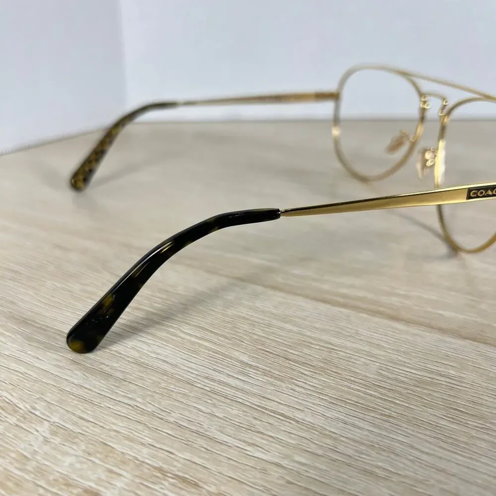 Coach 929595 HC 7069 (L1614) Sunglasses Frames Only Gold Aviator 60-15-140